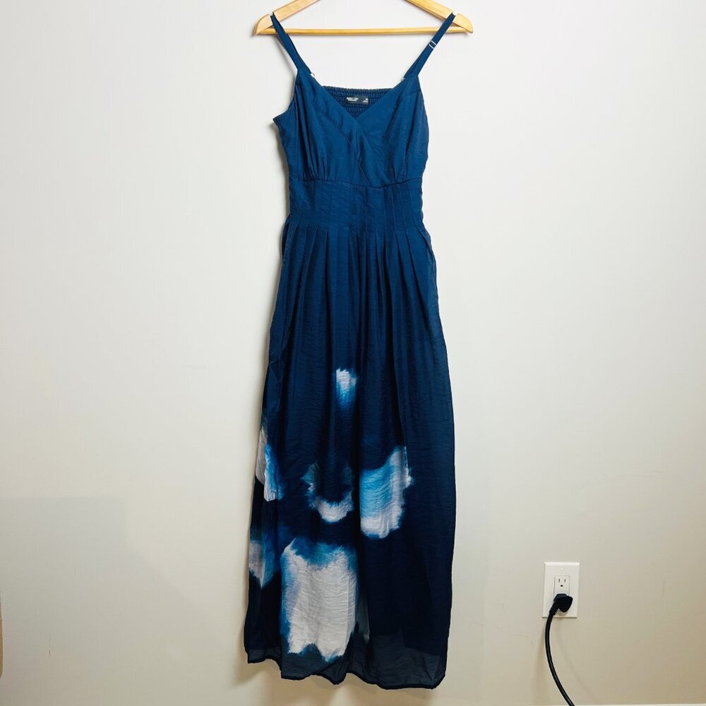 2/$30 Simply Vera Vera Tie Dye Navy Wang Dress XS - Picture 5 of 8